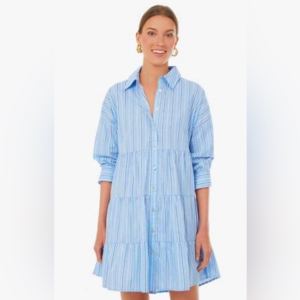 Pomander Place Striped Cara Shirt Dress XS